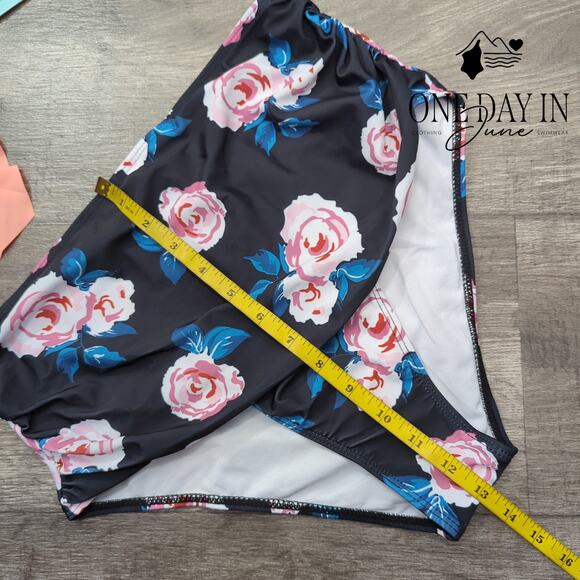 Adisputent High Waist Flounce Bikini Swimsuit Size L - Picture 5 of 6